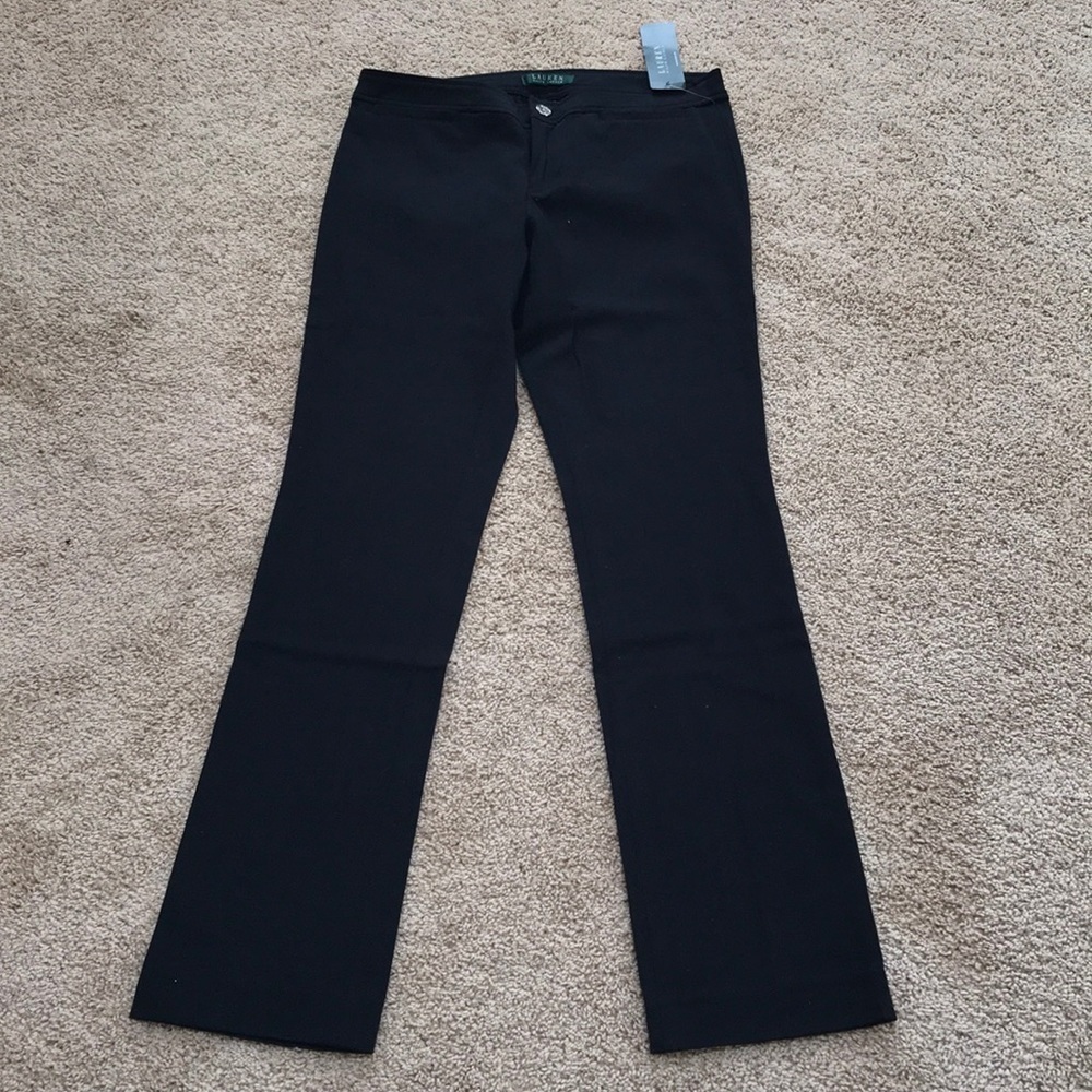 NWT! LAUREN RALPH LAUREN Size 6 black dress pants